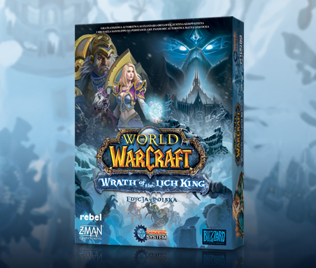 Pudełko gry planszowej World of Warcraft Wrath of the Lich King