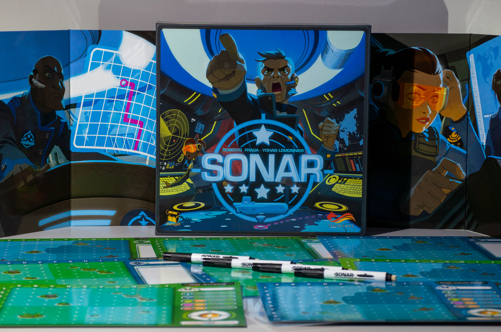 Pudełko gry planszowej Sonar