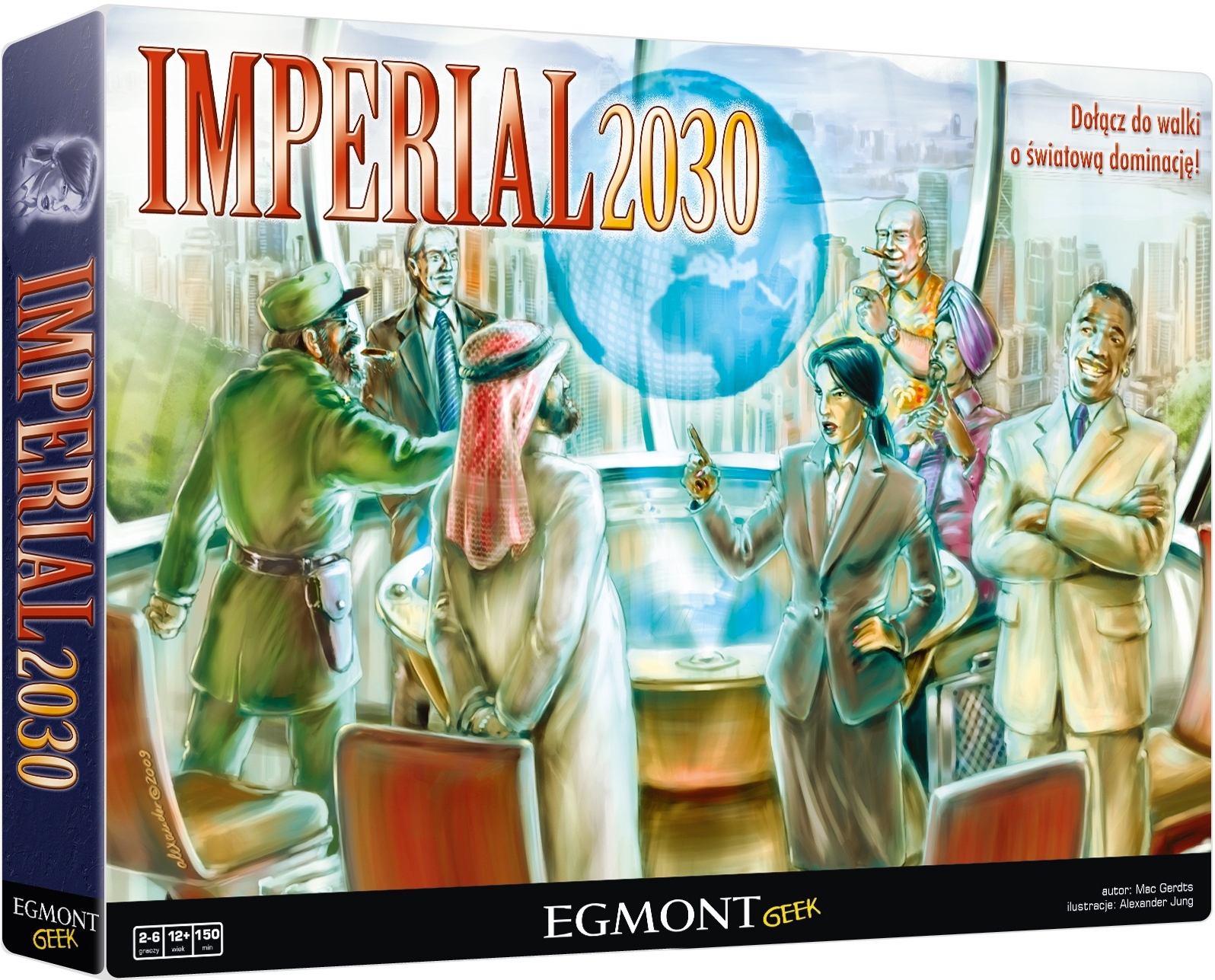Okładka gry planszowej Imperial 2030 wydawnictwa Egmont
