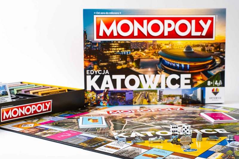 Plansza i pudełko gry Monopoly Katowice