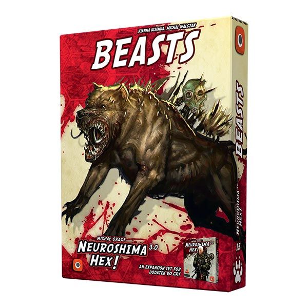 Okładka dodatku Beasts do gry planszowej Neuroshima Hex 3.0