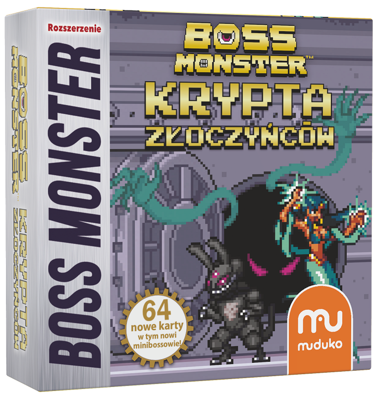Okładka gry karcianej Boss Monster: Krypta złoczyńców