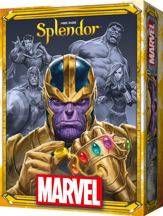 Okładka gry planszowej Splendor: Marvel