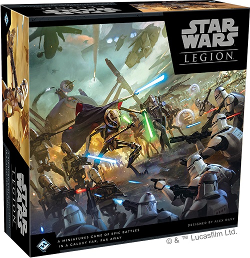 Pudełko zestawu startowego Star Wars Legion Clone Wars Core Set