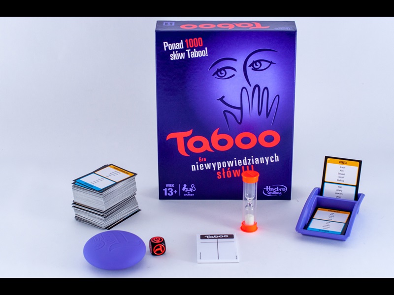 Pudełko gry planszowej Taboo