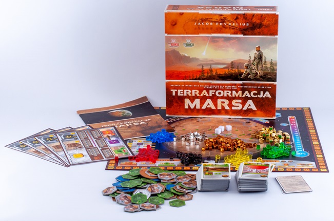 Zawartość gry planszowej Terraformacja Marsa